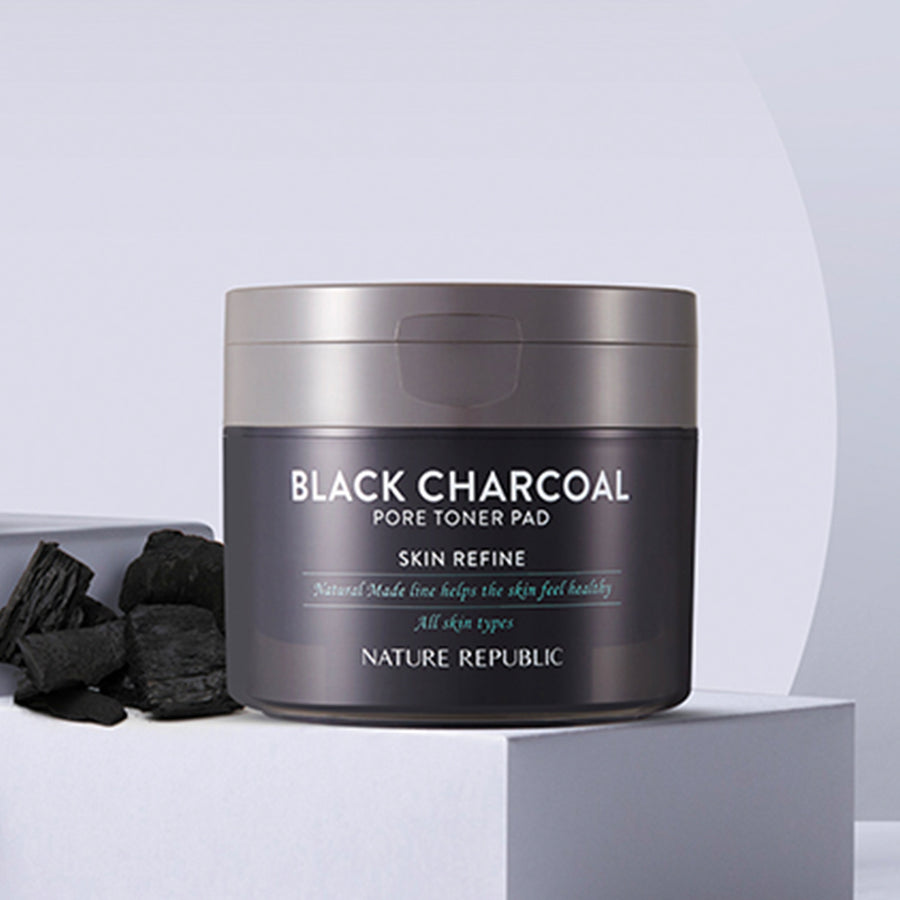 [Pore Care] Natural Made Black Charcoal Pore Toner Pad