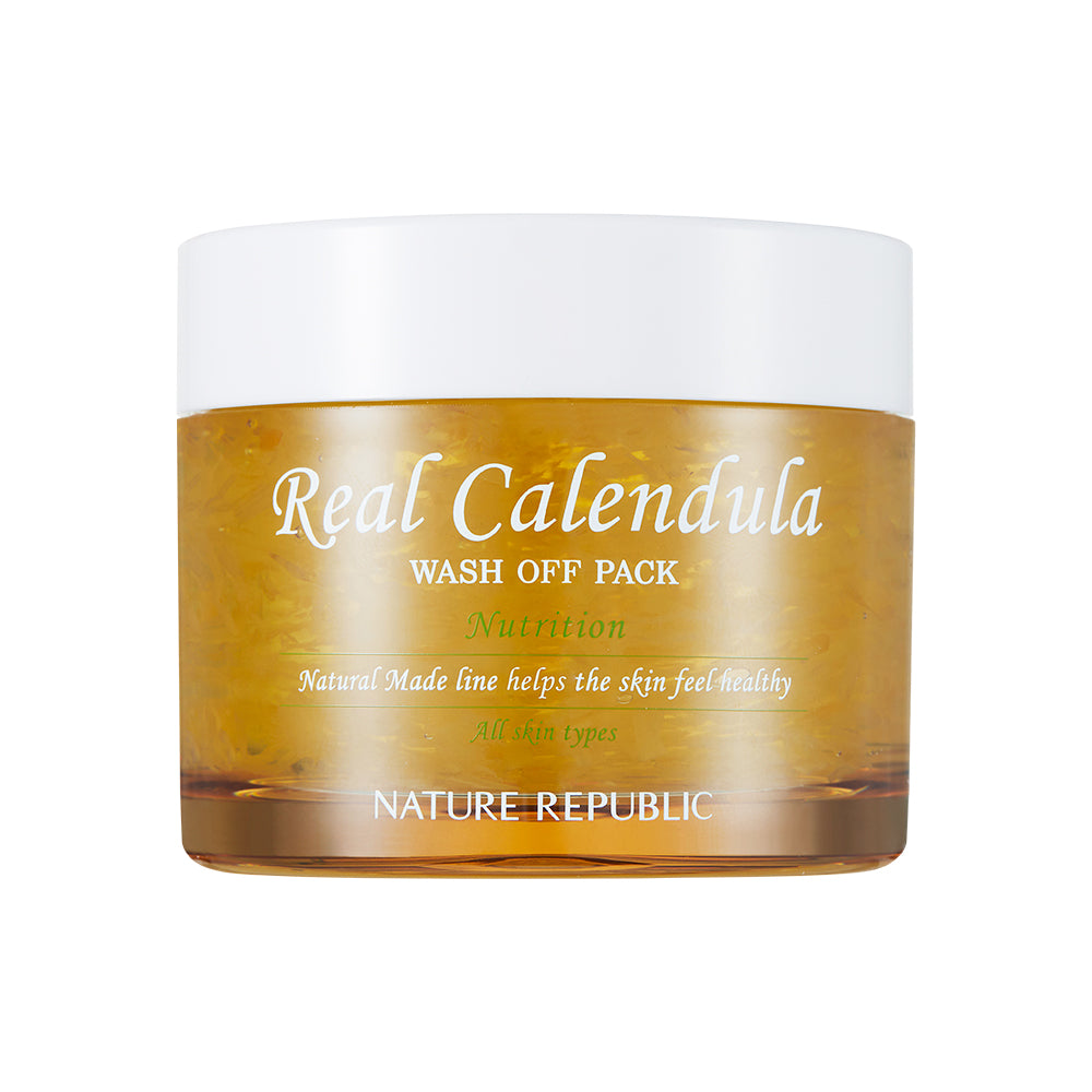 Calendula Relief 5pcs Total Care Set (Cleansing Oil, Wash Off Pack, Toner, Emulsion & Cream)